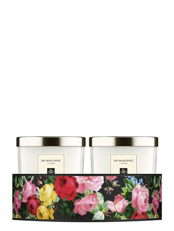 設計師系列英國梨與小蒼蘭&牡丹與胭紅麂絨糅香蠟燭組200gx2