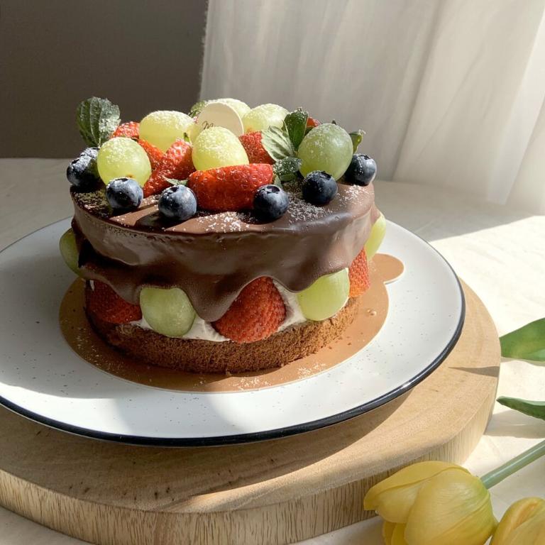 【Mum,Mum 饅饅好食】 酒釀黑櫻桃苦甜厚黑巧 6吋/8吋/10吋